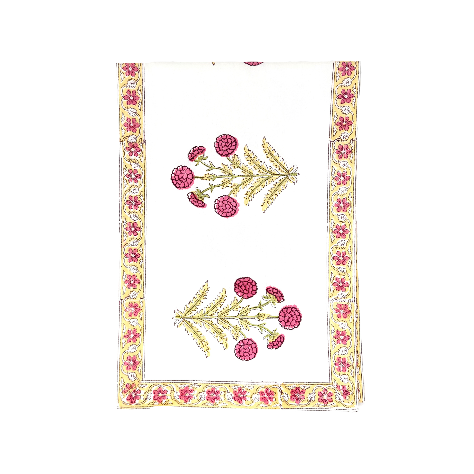Golden Hour Blooms Floral Table Runner