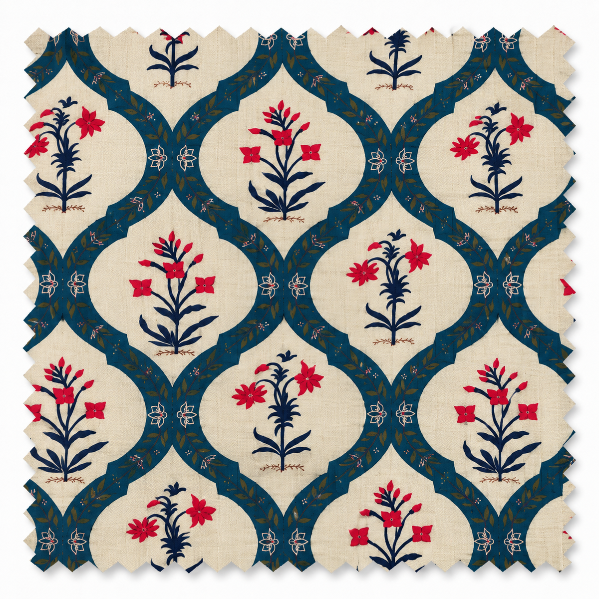 a fabric with a pattern