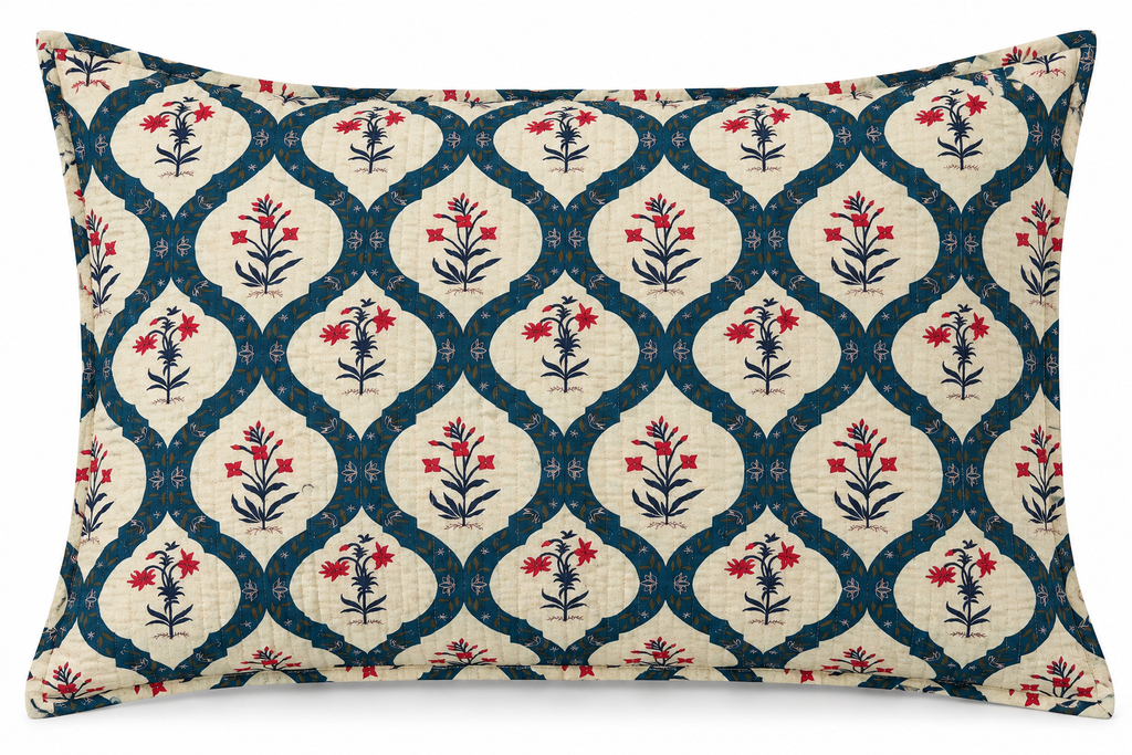 The Briar Bloom Quilted Sham Cover