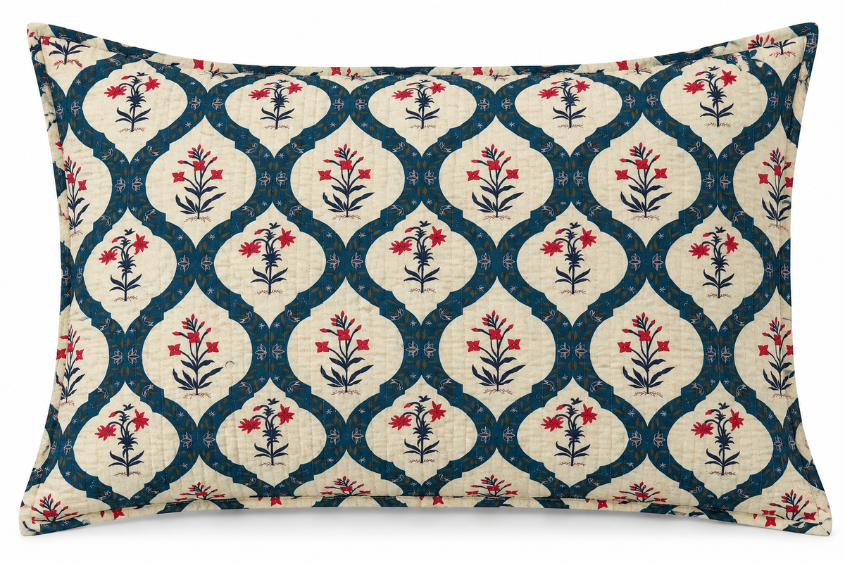 The Briar Bloom Quilted Sham Cover