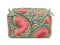 The Cove Cosmetic Case - large Dusk Rose Print
